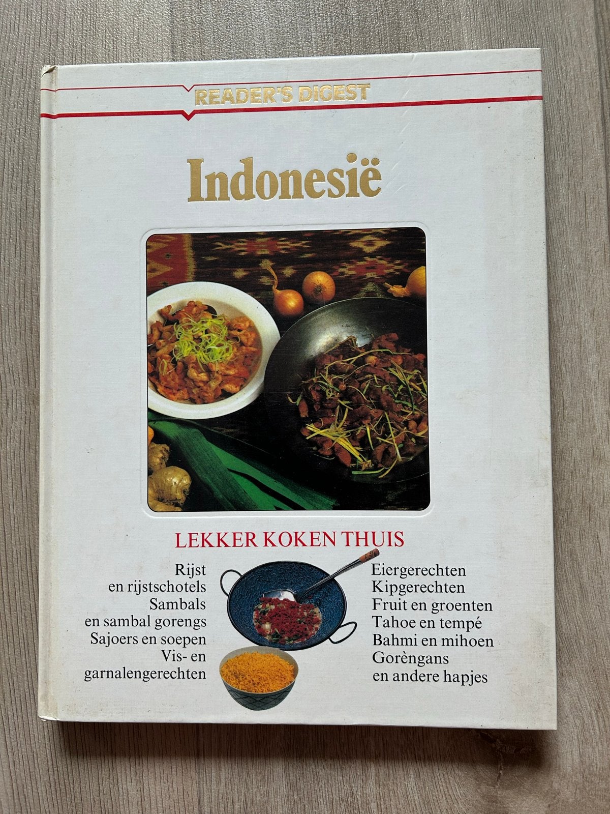 Reader's Digest Lekker Koken Thuis: Indonesië Kookboek, Boeken, Kookboeken, Ophalen of Verzenden, Gelezen, Azië en Oosters, Hoofdgerechten