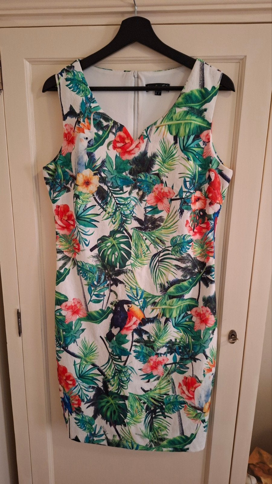 Smashed Lemon Jurk Tropische Print Maat 38, Kleding | Dames, Jurken, Maat 38/40 (M), Wit, Ophalen of Verzenden, Smashed Lemon
