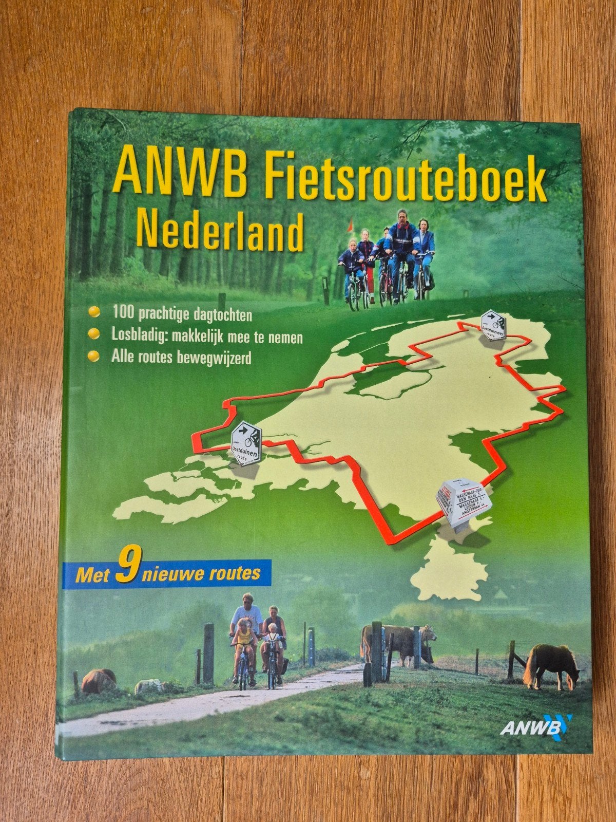 Fiestrouteboek en Fietsatlas, Ophalen of Verzenden, 1800 tot 2000, Nederland, Landkaart