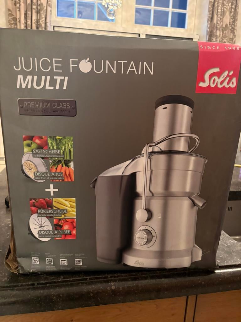 Juice fountain, Ophalen, Zo goed als nieuw