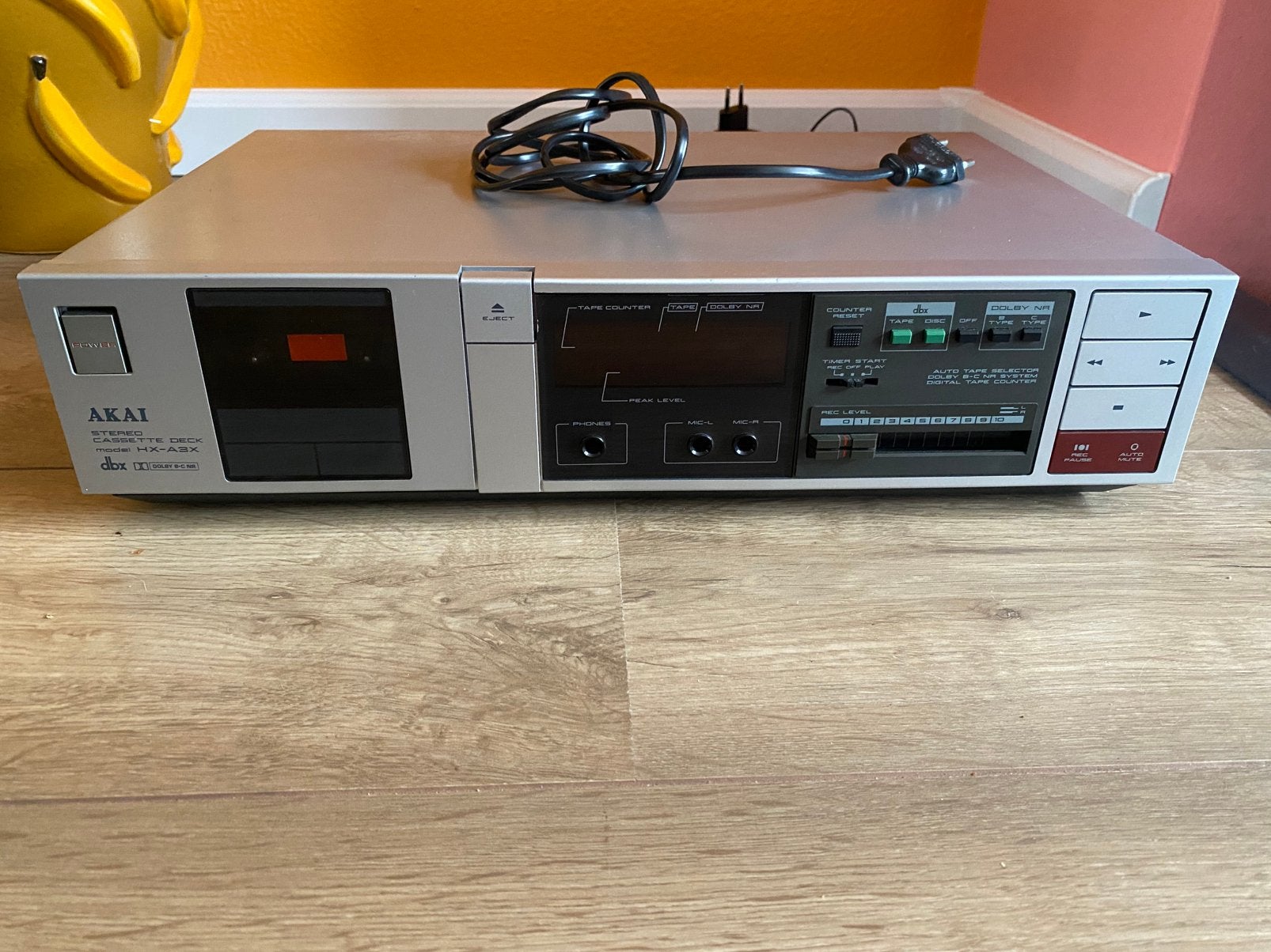 Cassettedeck Akai HX-A3X, defect., Audio, Tv en Foto, Cassettedecks, Ophalen, Akai