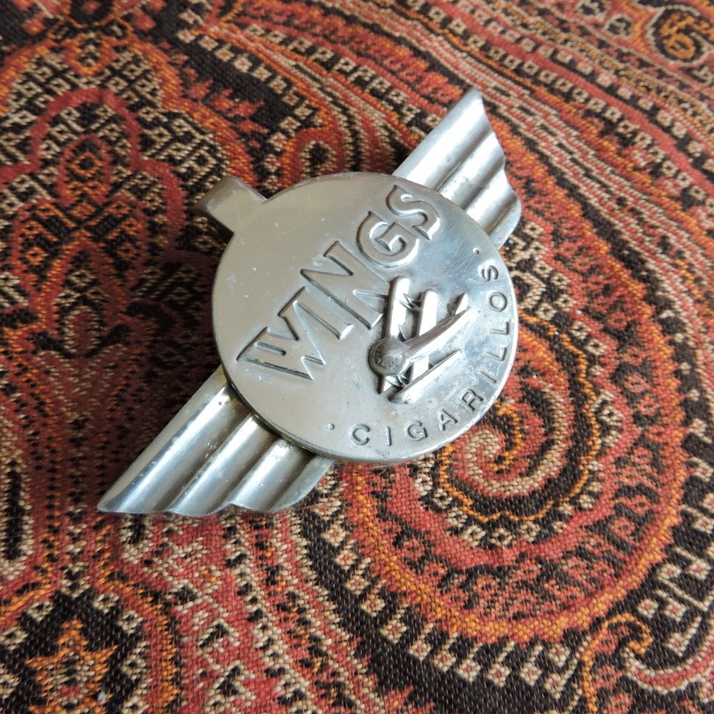 Design Wings cigarillos asbak 1970 art deco stijl, Ophalen of Verzenden