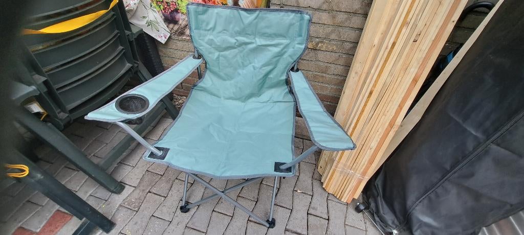 te koop groene strand stoel inklapbaar, Caravans en Kamperen, Kampeeraccessoires, Nieuw, Ophalen of Verzenden