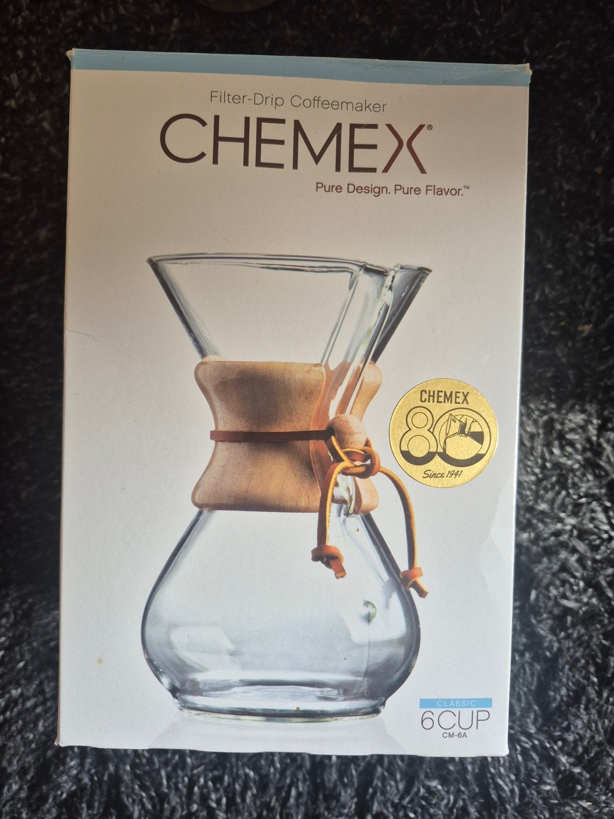 Chemex Classic 6-kops filterkoffiezetapparaat, Witgoed en Apparatuur, Gemalen koffie, Ophalen of Verzenden, 4 tot 10 kopjes, Koffiemachine