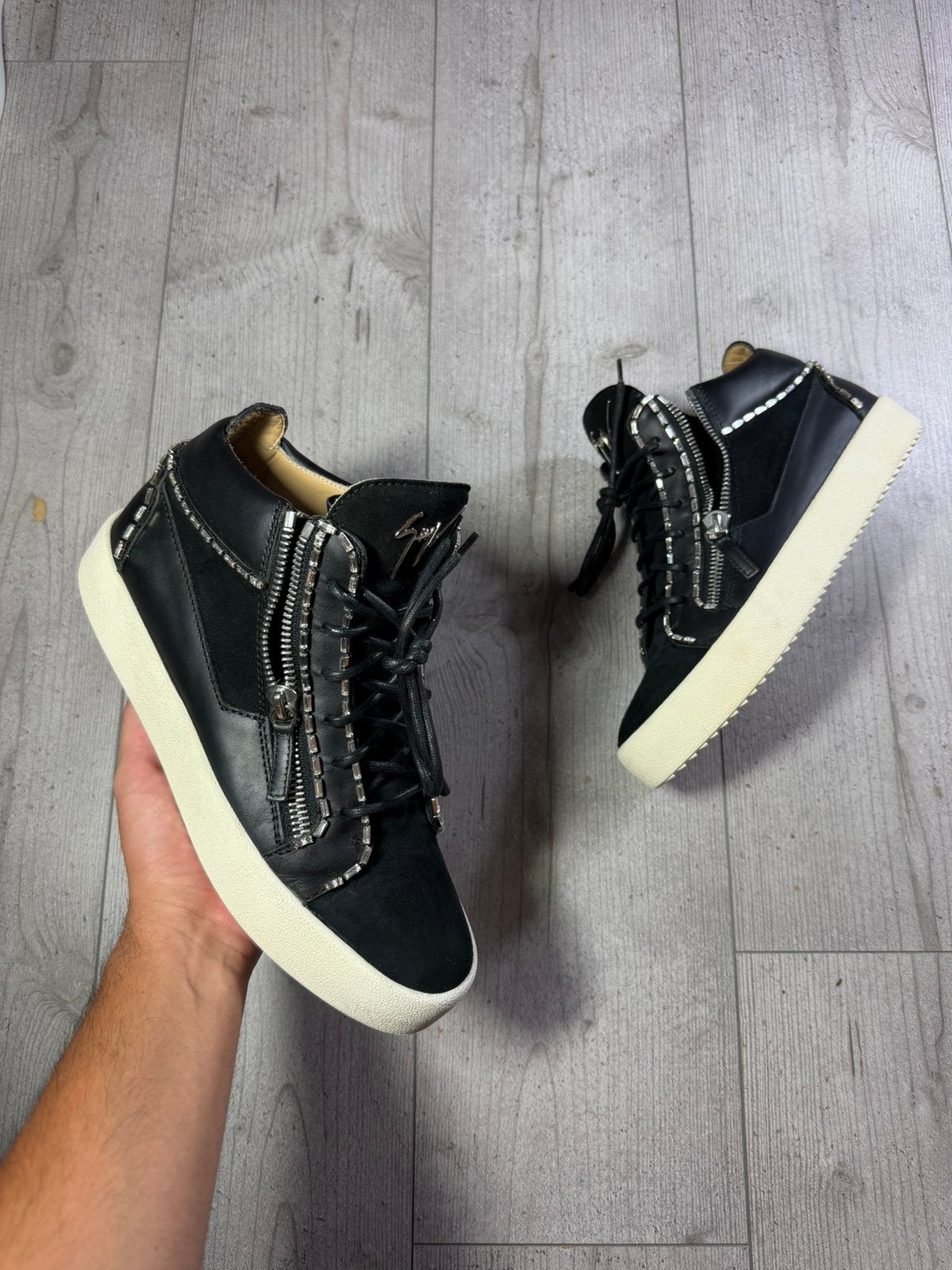 Giuseppe zanotti, Zwart, Ophalen of Verzenden, Sneakers of Gympen, Gedragen