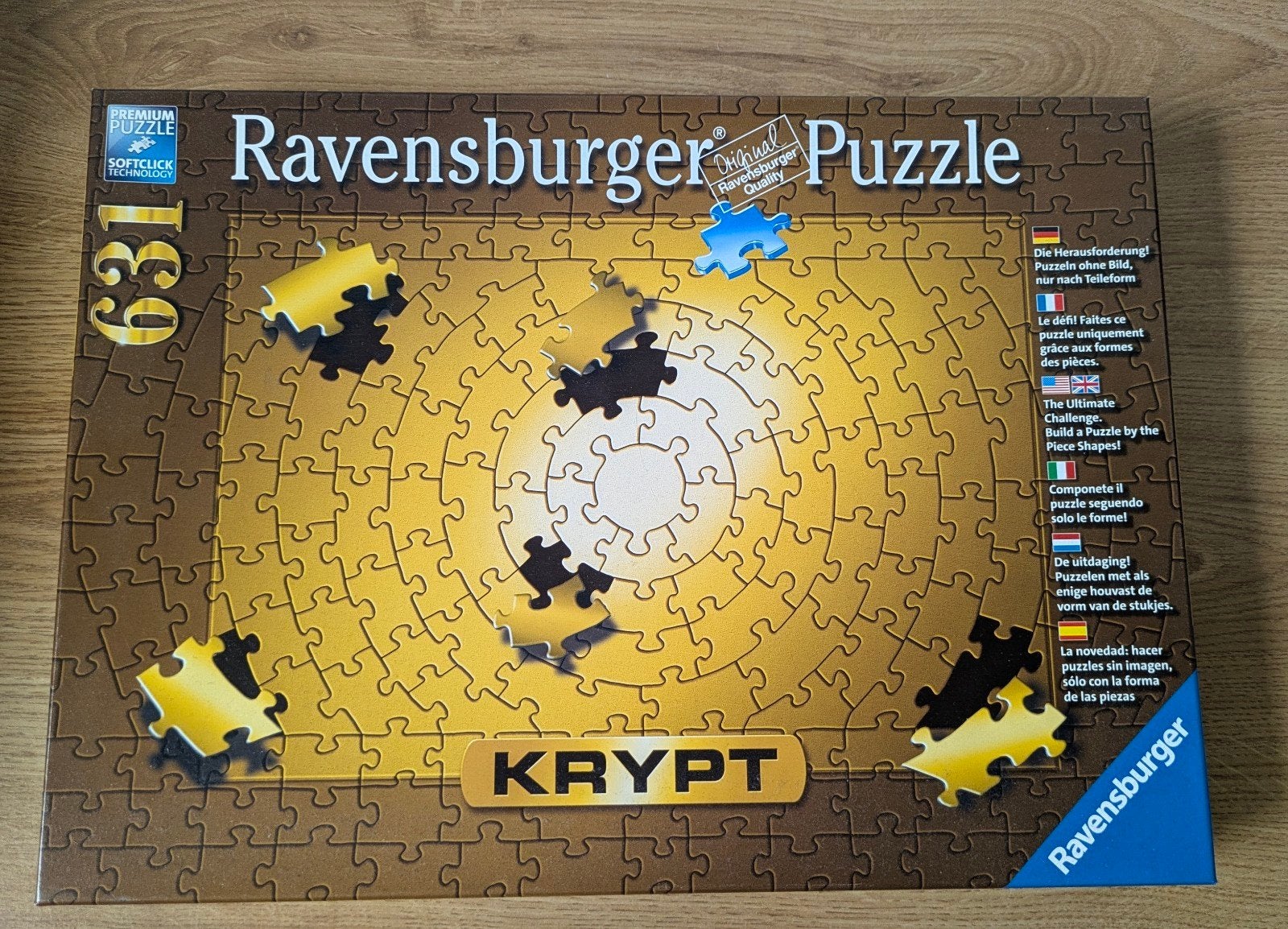 Gouden krypte puzzel ravensburger, Hobby en Vrije tijd, Denksport en Puzzels, Ophalen, 500 t/m 1500 stukjes, Zo goed als nieuw