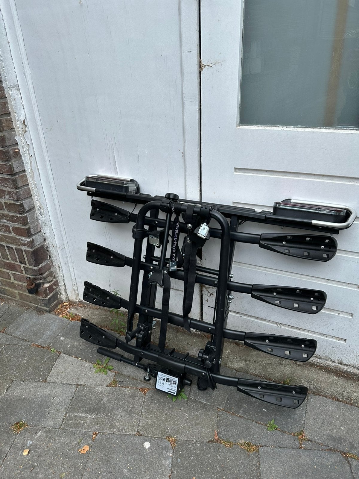 EUFAB Fietsendrager AMBER IV auto, Auto diversen, Fietsendragers, Ophalen, 3 fietsen of meer, Zo goed als nieuw, Trekhaakdrager