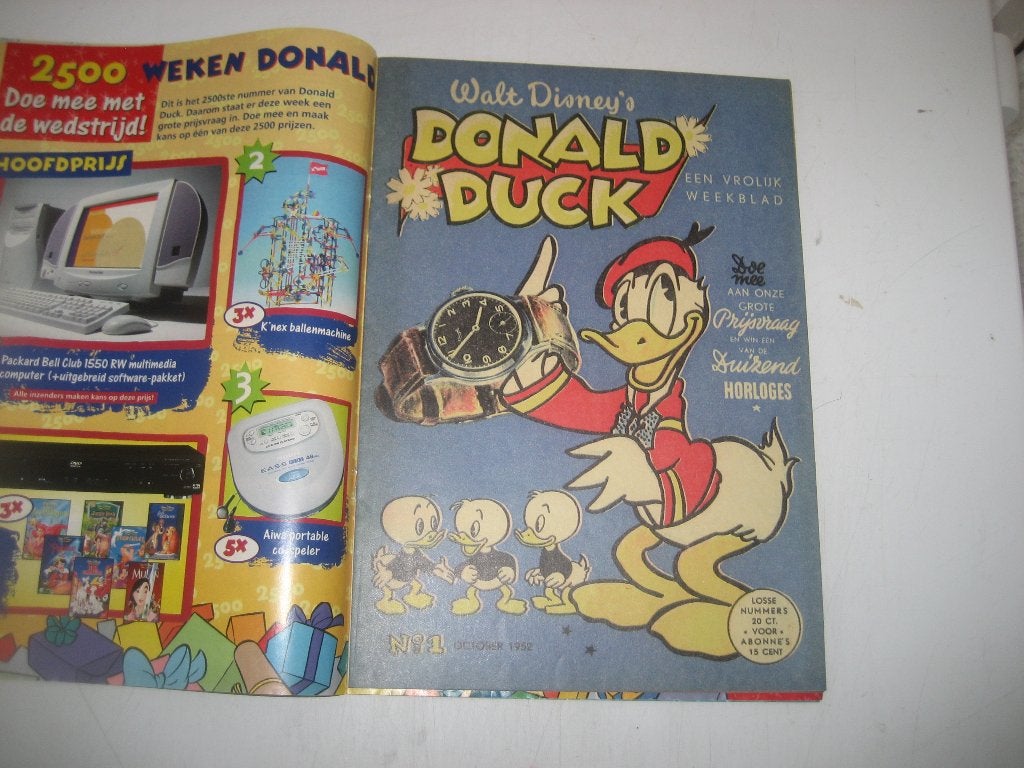 donald duck 1952 nr 1, Eén stripboek, Ophalen of Verzenden, Gelezen
