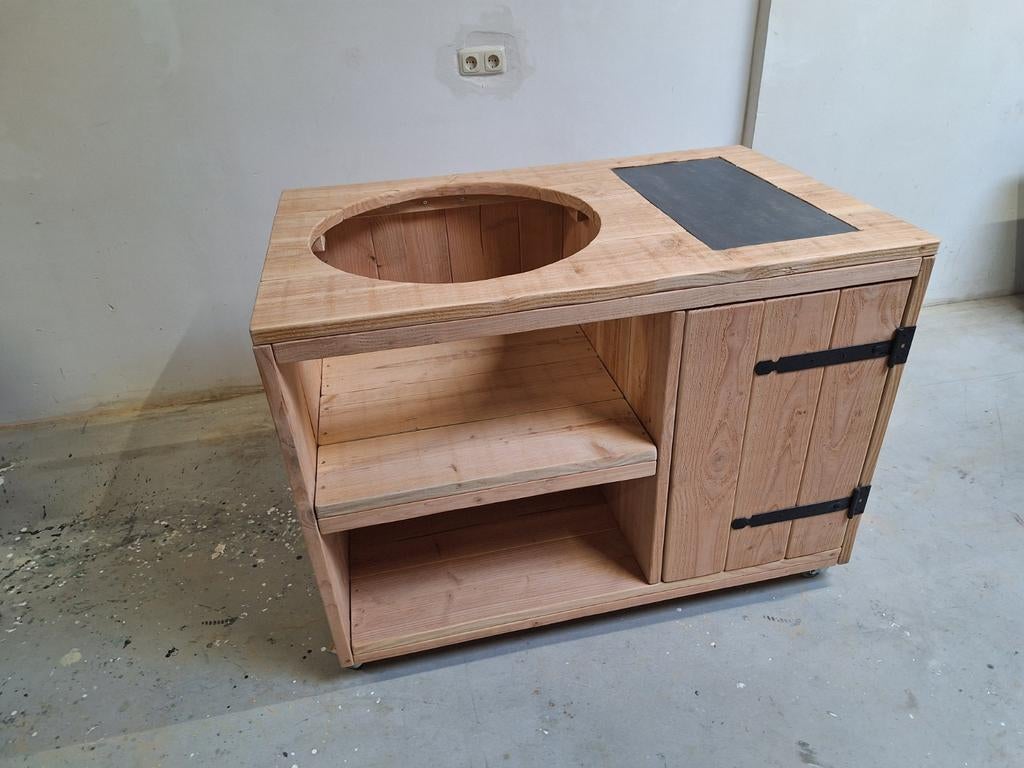 Douglas buitenkeuken Green Egg Basterd Kamado Boretti bbq, Tuin en Terras, Buitenkeukens, Ophalen of Verzenden