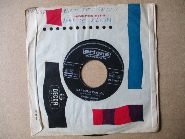 s0174 paula dennis - dat pietje van jou, Ophalen, Gebruikt, 7 inch, Overige genres