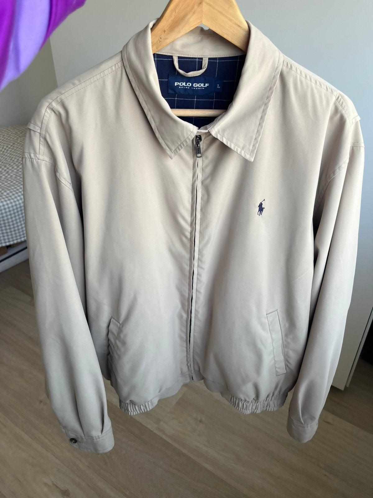 Bomberjas Ralph Lauren / windjacket polo golf, Verzenden, Zo goed als nieuw, Blauw