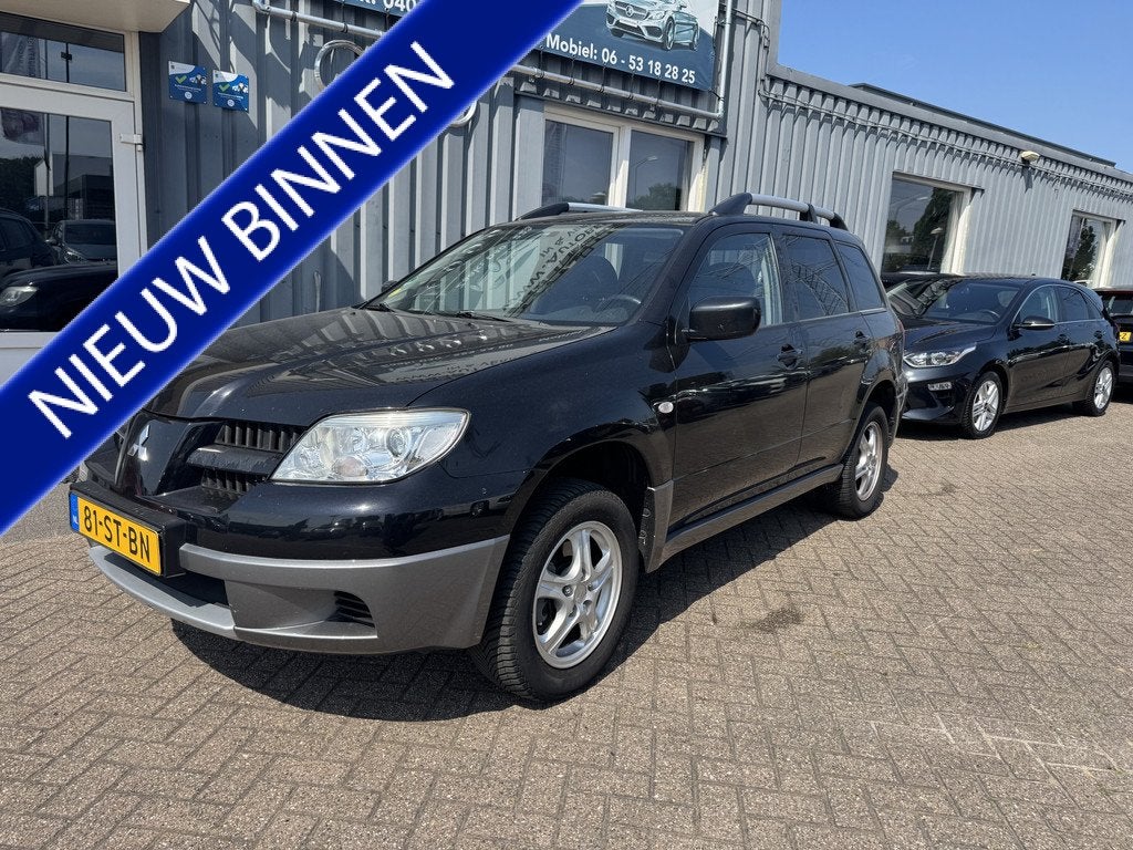 Mitsubishi Outlander Sport 2.0 Invite+ (bj 2006), Auto's, Mitsubishi, Voorwielaandrijving, Zwart, 4 cilinders, Handgeschakeld