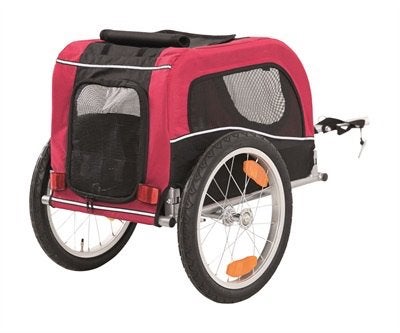 Trixie honden fietskar rood/zwart maat S, Trixie, Ophalen, Hondenfietskar