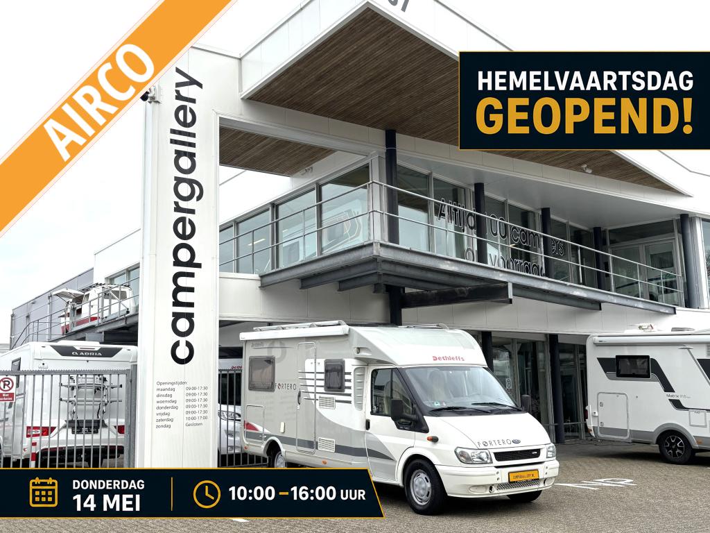 Dethleffs Fortero 5975 DWARSBED MOTORAIRCO TREKHAAK, Standaard zit, Ringverwarming, Tot en met 2, Bedrijf