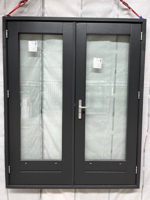 OPENSLAANDE TUINDEUREN met HARDHOUTEN KOZIJN 180 x 222 cm, Doe-het-zelf en Verbouw, Overige typen, Nieuw, Ophalen of Verzenden