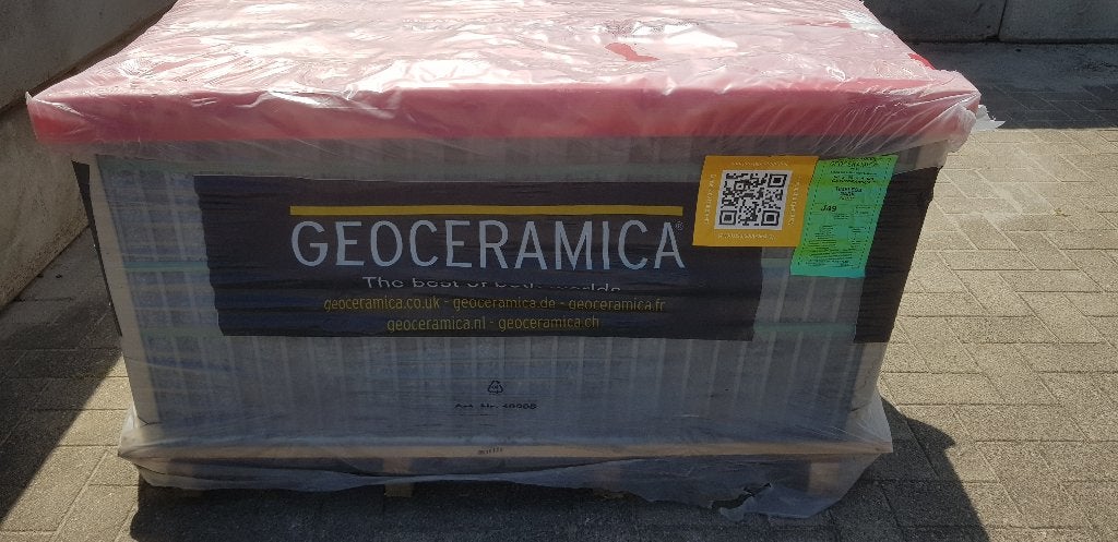 Top aanbieding: Geoceramica partij tegels Dark Grey, Tuin en Terras, Ophalen, Keramiek, Nieuw, 10 m² of meer