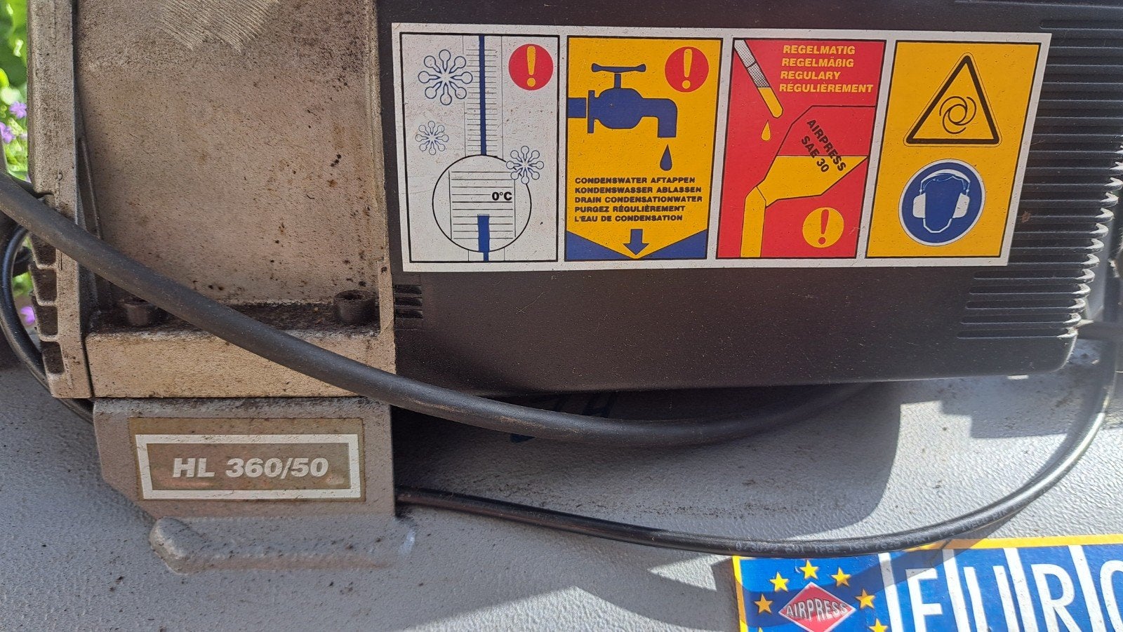 Airpress HL 360/50 Compressor - Zo goed als nieuw, Doe-het-zelf en Verbouw, Compressors, 100 liter of meer, Ophalen