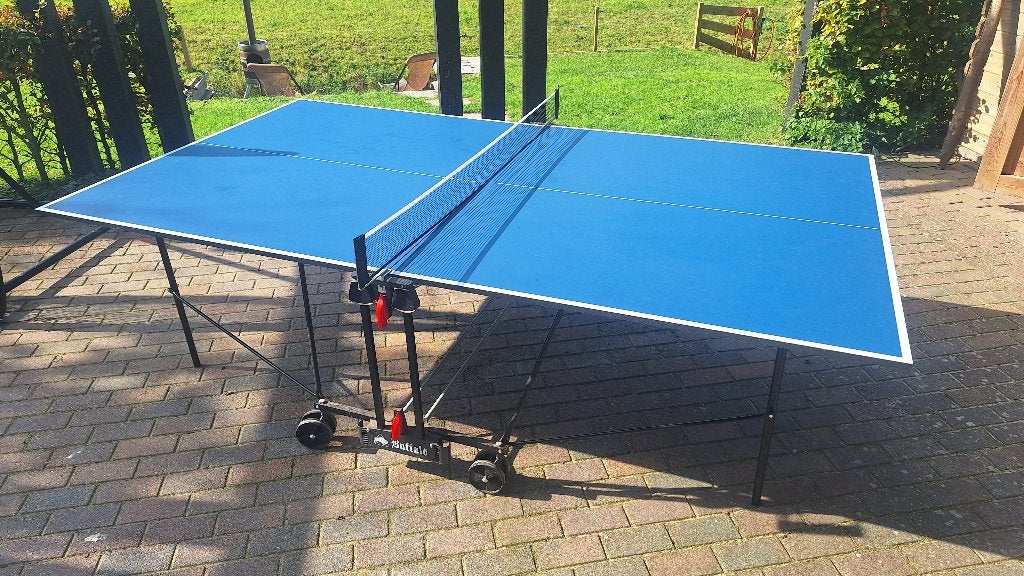 Buffalo indoor tafeltennistafel, Sport en Fitness, Ophalen, Gebruikt, Tafel Indoor, Inklapbaar