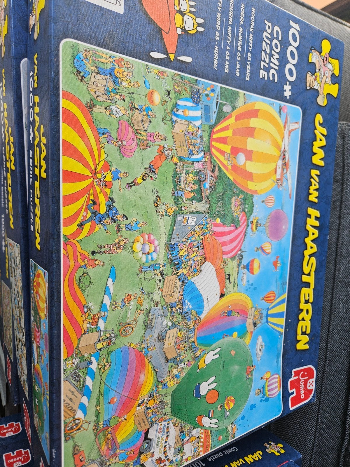 Jan van Haasteren 1000 stukjes - Hoera Nijntje 65 Jaar, Ophalen of Verzenden, 500 t/m 1500 stukjes, Zo goed als nieuw, Legpuzzel