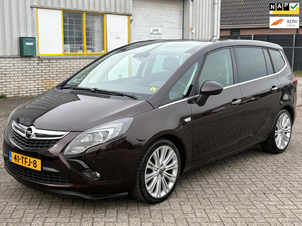 Opel Zafira Tourer 1.4 TURBO 140 PK 6 BAK Bj 2012 Cosmo Spor, Auto's, Opel, Euro 5, Stof, 4 cilinders, Bruin