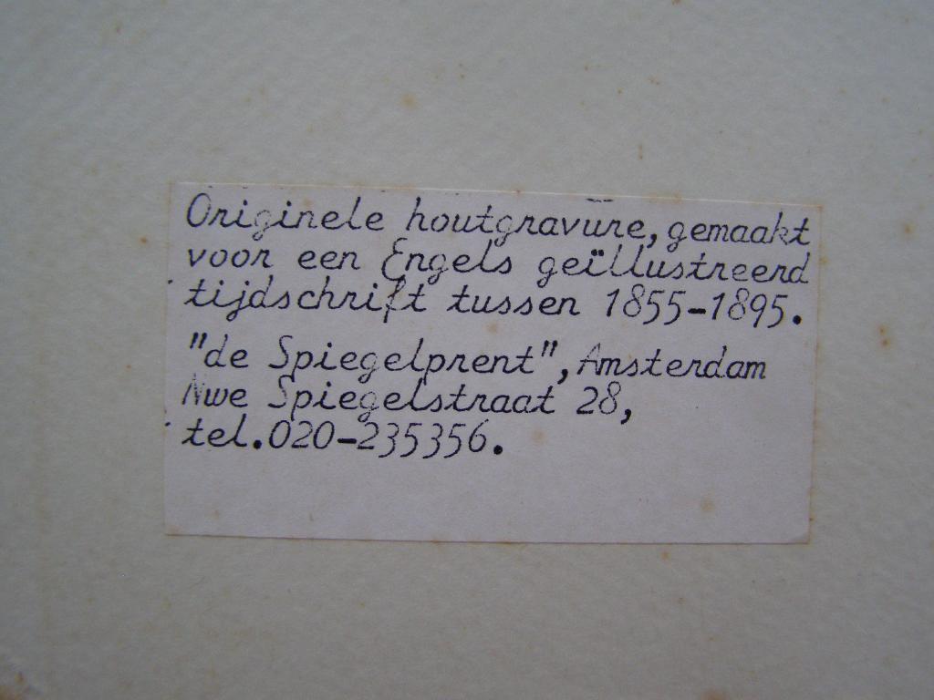 Antiek gekleurde gravure Engelse jachtpartij, Titel Full Cry, Antiek en Kunst, Kunst | Etsen en Gravures, 23 cm, Ophalen of Verzenden
