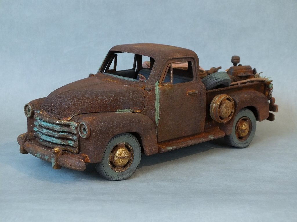 Chevrolet Pickup 1953 schuurvondst 1:18, Ophalen of Verzenden, Gebruikt, Overige merken