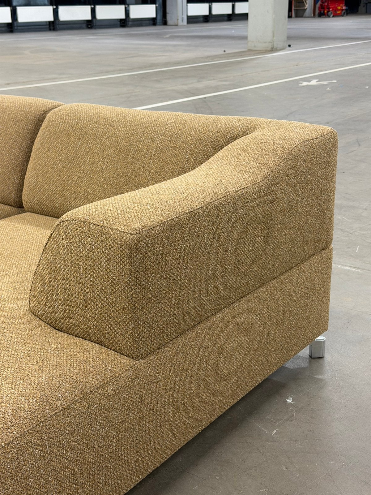 Leolux Faya Lobi Hoekbank | Caramel | NIEUWSTAAT + Garantie, Huis en Inrichting, Metaal, 250 tot 300 cm, Hoekbank, Ophalen of Verzenden