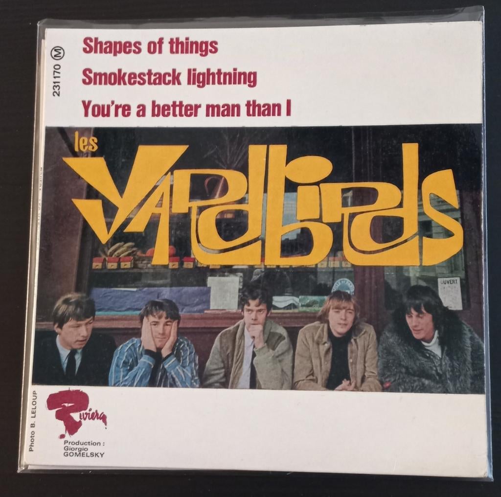 The Yardbirds shapes of things EP FH FRANCE MONO, Gebruikt, Originele persing, 7 inch, Ophalen of Verzenden