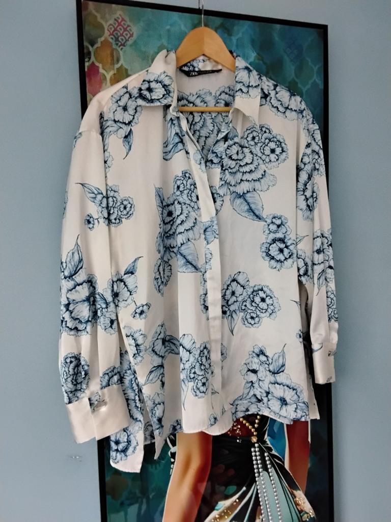 Nieuw staat merk Zara blouse maat L, Maat 38/40 (M), Ophalen of Verzenden, Zo goed als nieuw, Wit
