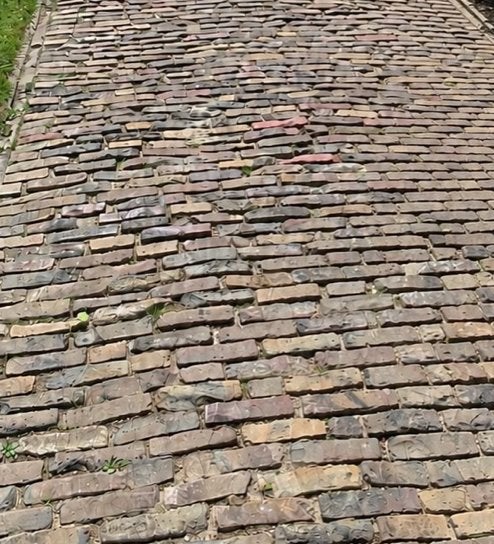 100m2 Oud Gebakken Waaltjes - Veel hele stenen, Ophalen of Verzenden, Gebruikt, Bakstenen