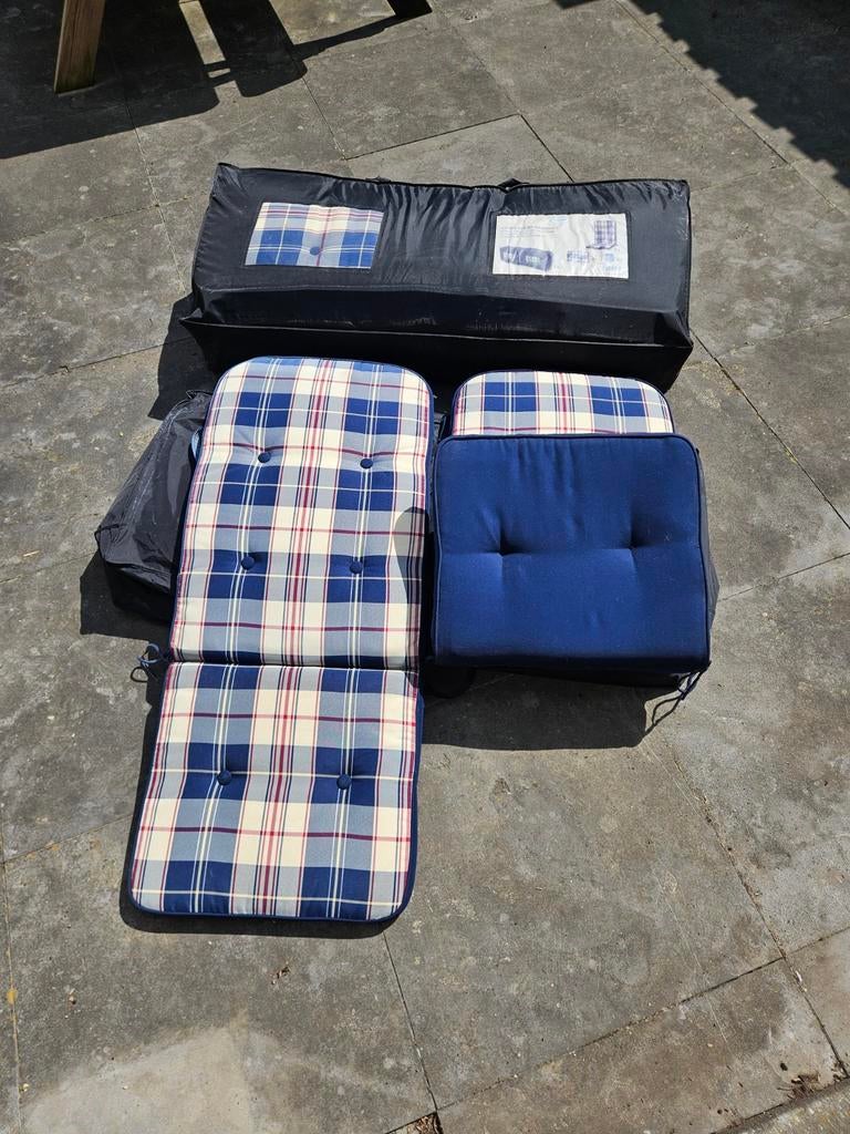 Comfortabele kussenset voor buiten of caravan, Ophalen, Gebruikt