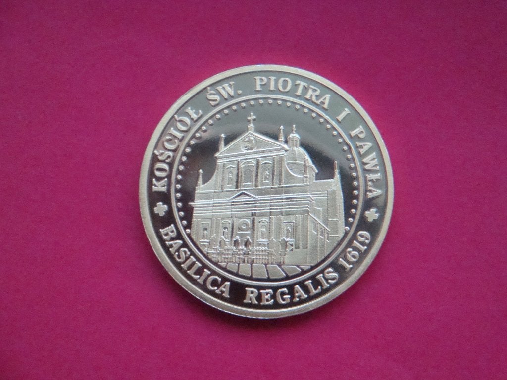 Kavel penning UNC Basiliek Regalis 1619 Krakau Polen., Verzenden, Buitenland, Munten