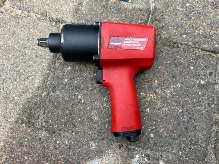 HBM 1/2" Professionele Slagmoersleutel met doppen, Ophalen, Gebruikt, Overige typen, Overige merken