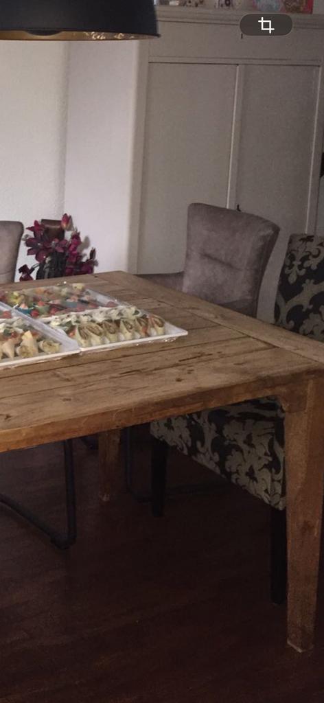 Tafel (eet)rechthoek 2.5 meter lang, eiken, Ophalen, Gebruikt, Eikenhout, 200 cm of meer