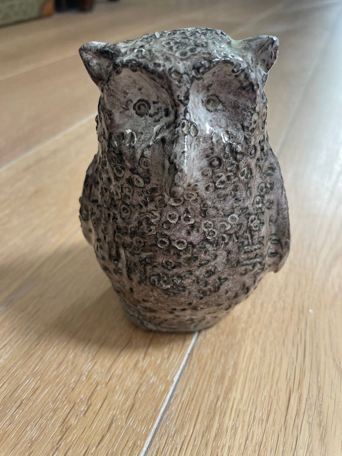 Decoratieve Uil van Steen/Keramiek - Vintage Stijl, Ophalen, Vintage, Gebruikt, Grijs
