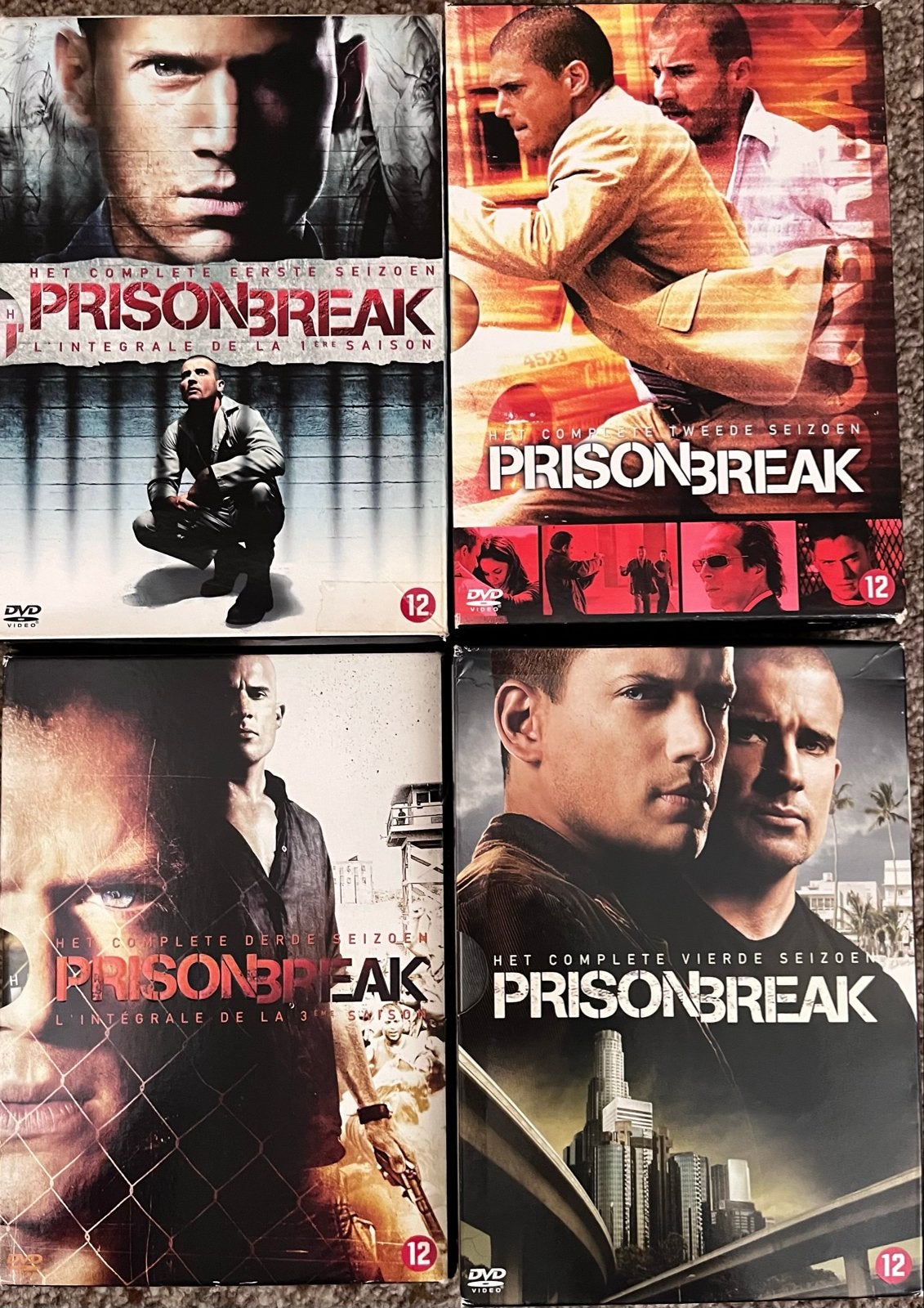 Prison Break - Complete Serie (Seizoenen 1-4) DVD Boxset, Vanaf 16 jaar, Seizoen 1, Misdaad, Nederlands