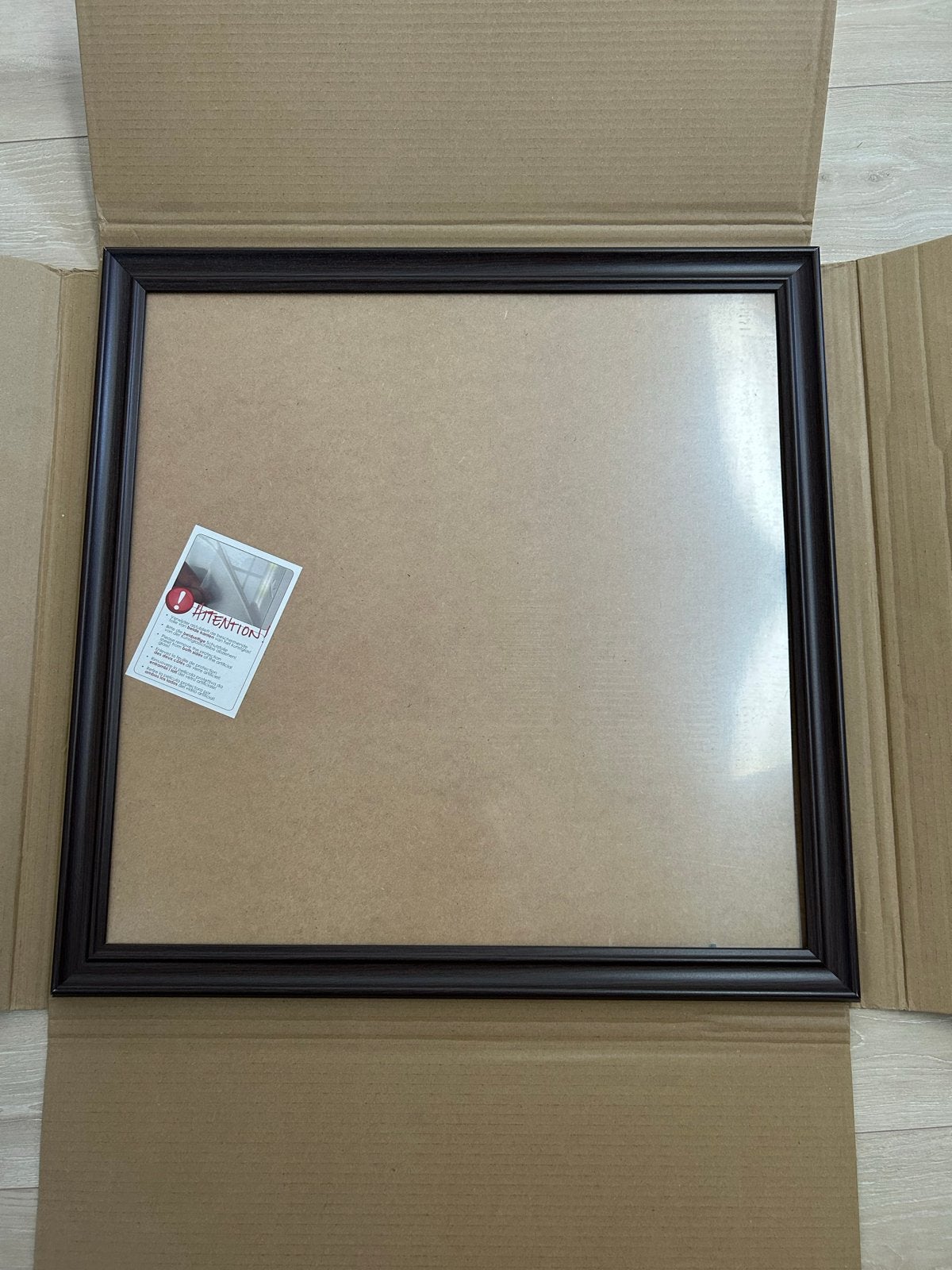 Schilderijlijst - Eiken Donker - Lazio, Bruin, 60 cm, Schilderijlijst, Met sierrand