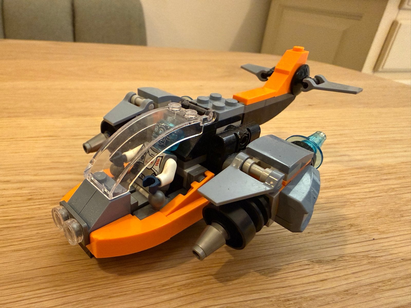 Lego Creator 31111 Cyber Drone 3-in-1 met instructies, Lego, Ophalen of Verzenden, Zo goed als nieuw, Compleet