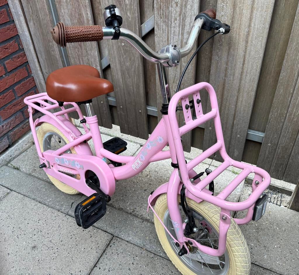 Nogan Puck meisjes kinderfiets 12 inch, Fietsen en Brommers, Fietsen | Kinderfietsjes, Ophalen of Verzenden, Zo goed als nieuw