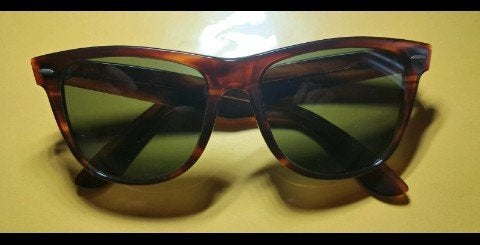 Vintage Ray-Ban Wayfarer II B&L Zonnebril 1735, Ophalen of Verzenden
