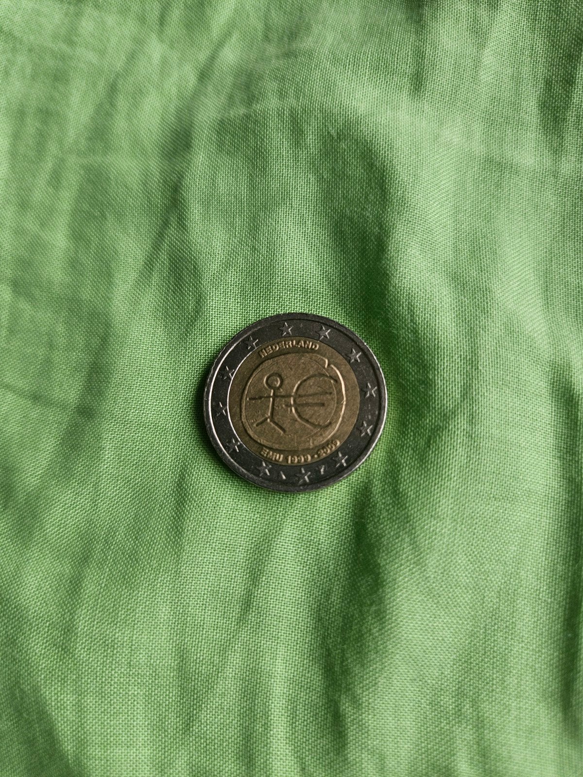 2 Euro herdenkingsmunt Nederland 1999-2009, Ophalen, 2 euro, Losse munt