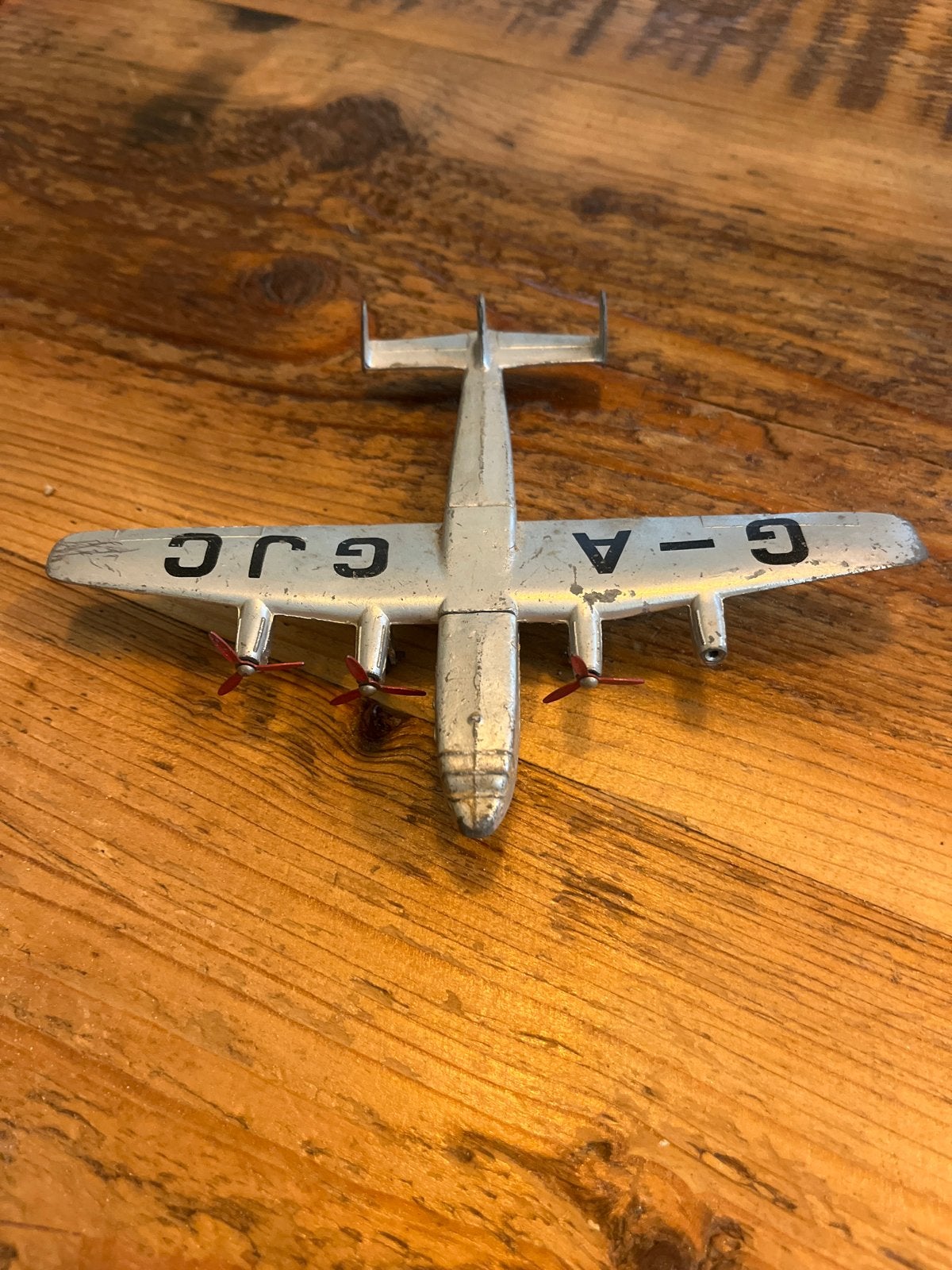 Vintage Dinky Toys York Vliegtuig - Model 704, Overige merken, Gebruikt, Ophalen of Verzenden, Groter dan 1:72