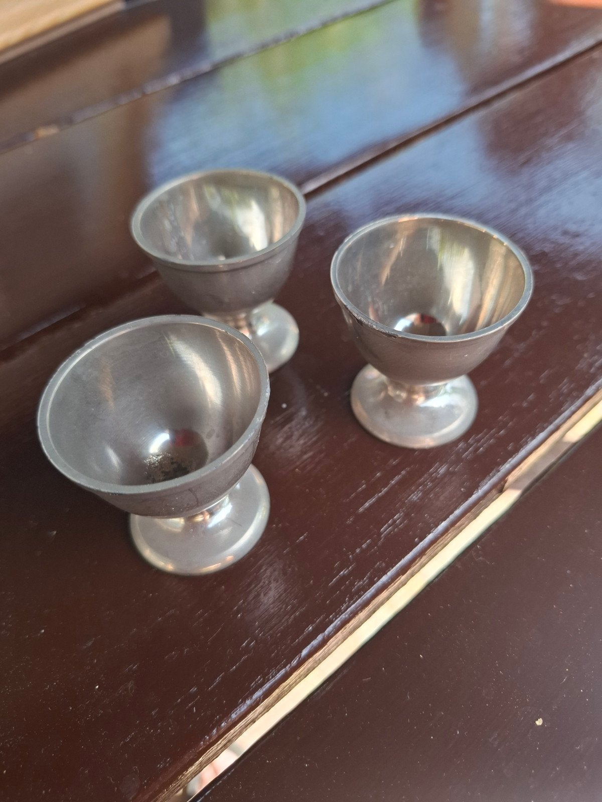 Set van 3 vintage eierdopjes - 'Foreign Germany', Antiek en Kunst, Ophalen of Verzenden