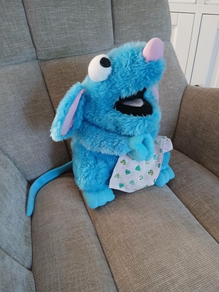 Tutter de muis uit de jeugdserie Bear in the Big Blue House, Ophalen of Verzenden