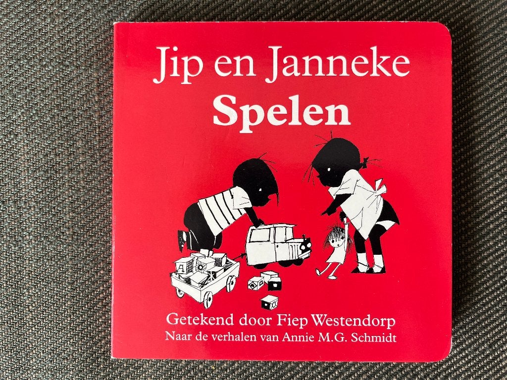 Annie M.G. Schmidt - Jip en Janneke - Spelen. (karton), Ophalen of Verzenden, Zo goed als nieuw, Annie M.G. Schmidt & Fiep Westendorp