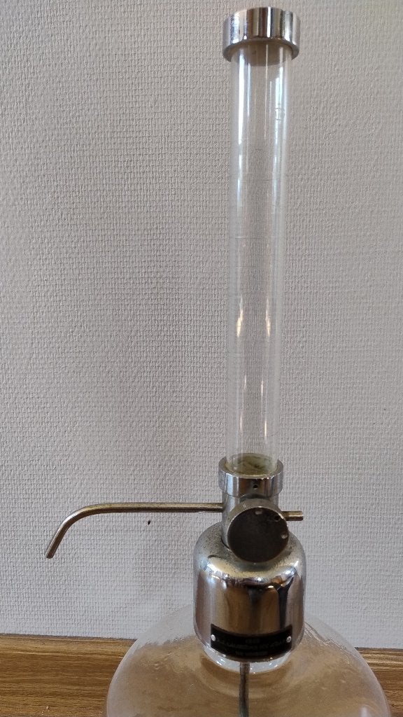 Parfum Eau de Cologne drogisterij 5 ltr bijvul fles uit 1949, Ophalen, Gebruikt, Parfumfles
