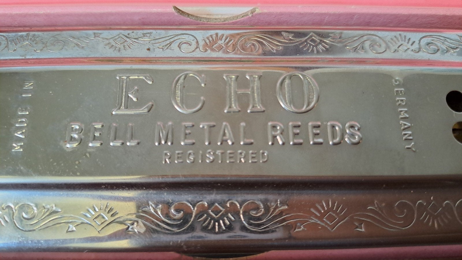 Vintage Hohner Echo Mondharmonica C/G originele doos izgs, Muziek en Instrumenten, Info@hohner.de, Overige typen, Ophalen of Verzenden