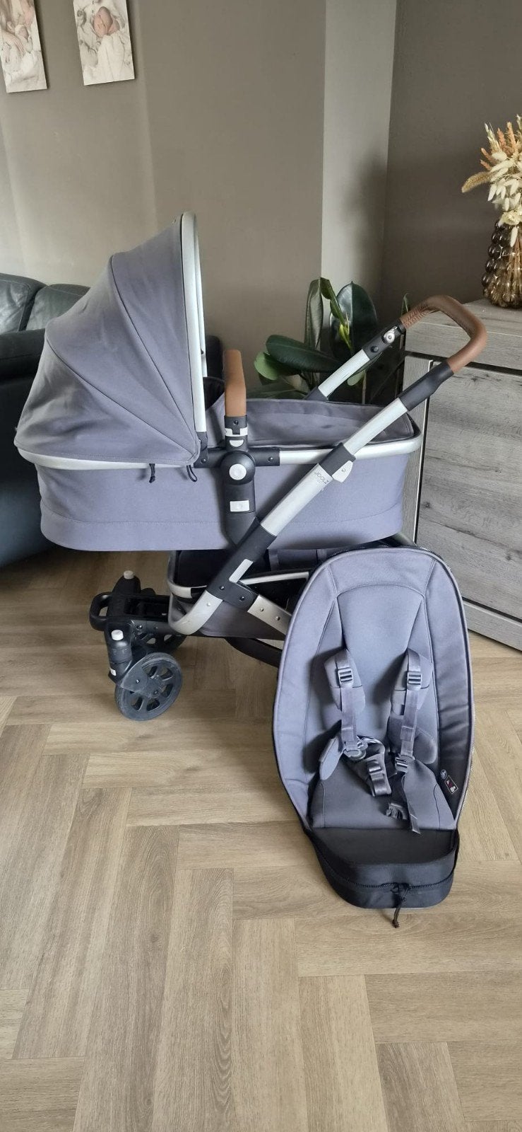 Joolz Geo² kinderwagen met veel accessoires, Zo goed als nieuw, Combiwagen, Verstelbare duwstang, Ophalen