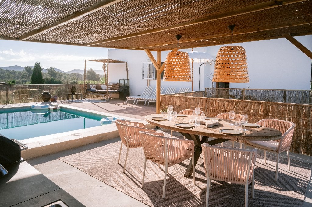 Vakantiehuis Ibiza met privé zwembad, max 7 personen, Vakantie, Vakantiehuizen | Spanje, 4 of meer slaapkamers, 7 personen, Open haard