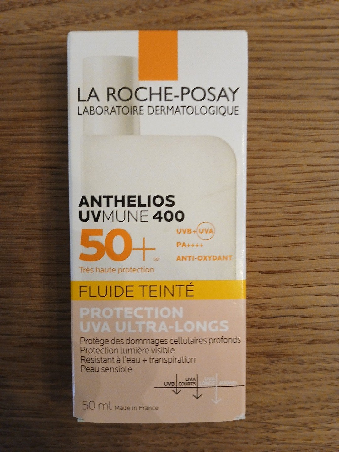 La Roche-Posay Anthelios UVMune 400 SPF50+ Fluide Teinté, Ophalen of Verzenden, Nieuw, Gehele gezicht, Verzorging